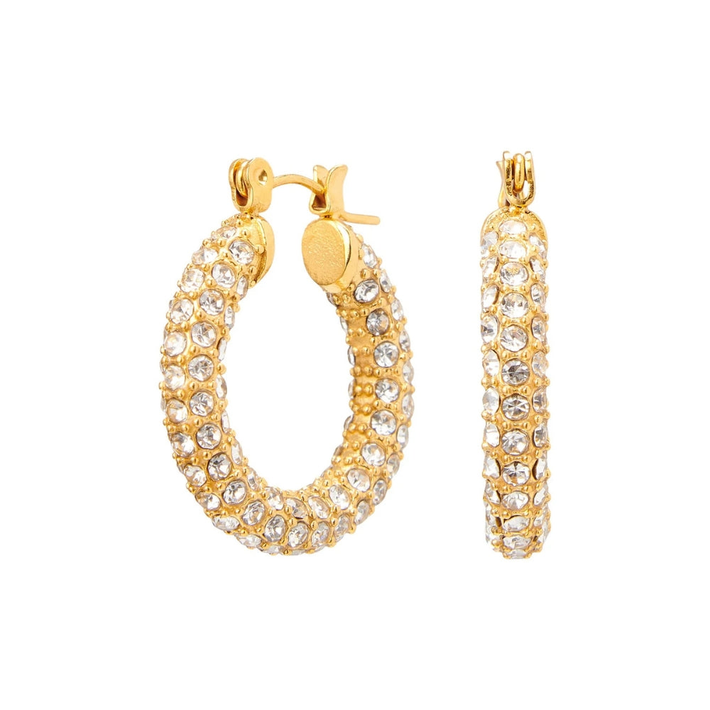 Glitzer Hoop Ohrringe