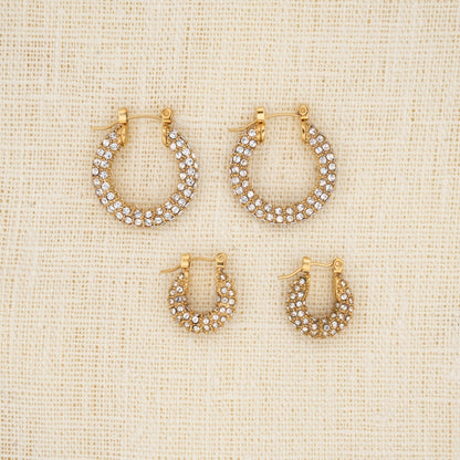 Glitzer Hoop Ohrringe