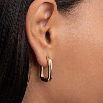 Square Hoop Ohrringe